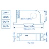 AC Current Transmitter 4‑20mA Output Single Phase AC Current Transducer