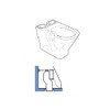 Saneaplast Metalsant. 865350 Toilet Drain Elbow Evac 90/110 mm Outlet