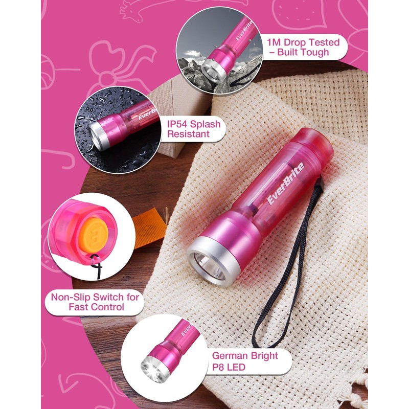 EverBrite Mini Flashlight, LED Flash Light with 3 Modes, 3