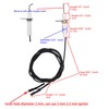 METER STAR 2Pc 38" Ignitor Wire & Ceramic Electrode Assembly