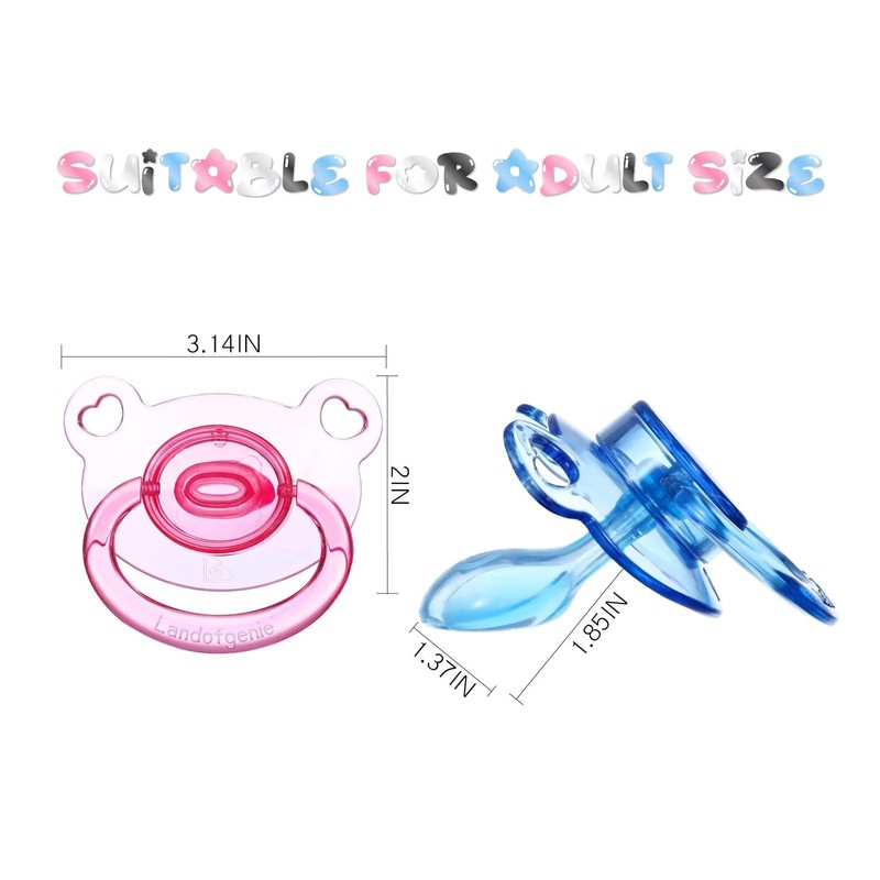 Landofgenie Dummy Adult Size Transparent Bear Model Large Teat Shield
