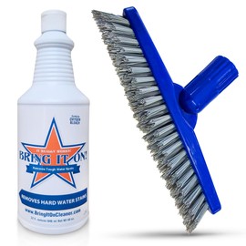 Bring It On Cleaner 32 Ounce Plus Unique Grout Scrubber Power Brush | Scrub Away Dirt and Grime From Tile and Grout With Ease