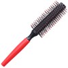 Professional Quiff Roller Round Hair Brush with Red Rubber Grip