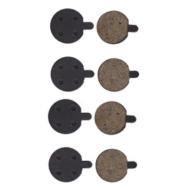 KIMISS Zoom Brake Pads Disc Brake Pads Resin Semi Metal 4 Pairs Black High Quality Resin Half Metal Disc Brake Pad for Mountain Bike Bicycle