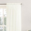 NetCurtainsUK Single Plain Voile Net Curtain Sheer Panels Slot Top