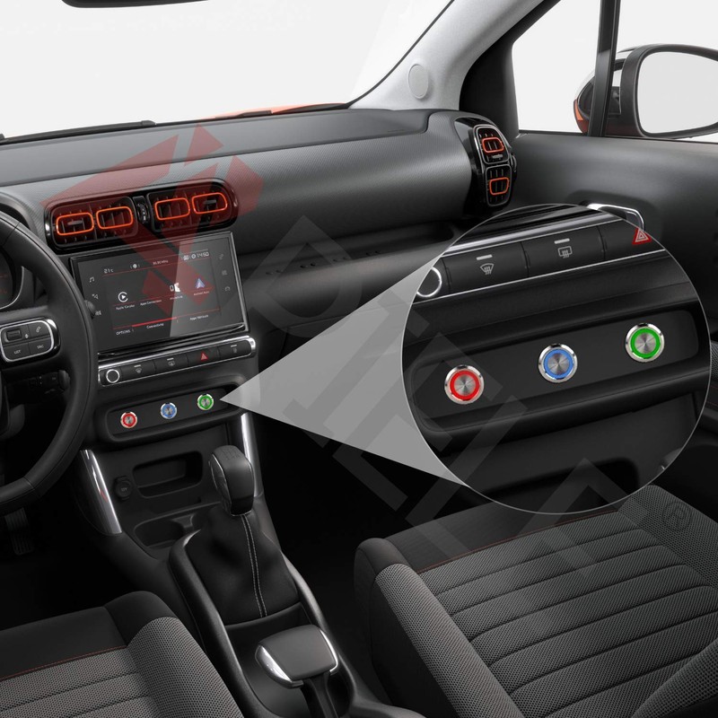 APIELE 16mm Latching Push Button Switch 12V DC On Off