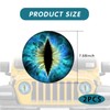 Damwot Beast Eyes Headlamp Decals for Jeep Headlights, 3D Round