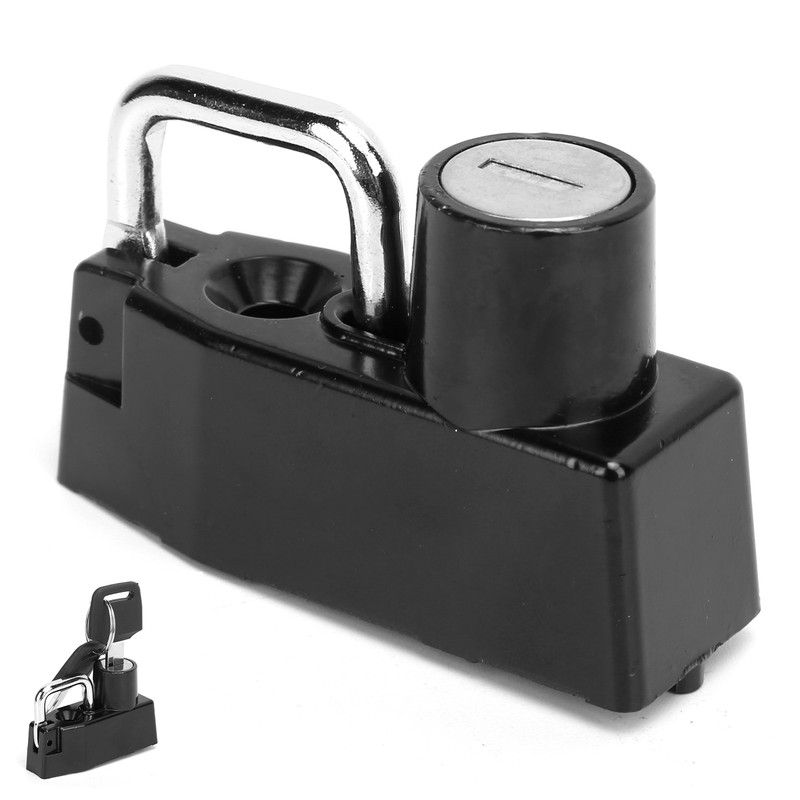AntiTheft Helmet Lock Security Zinc Alloy with 2 Keys Universal