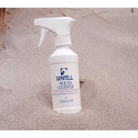 Gentell - Limpiador de heridas, botella de spray ajustable de 16 onzas, 1 unidad