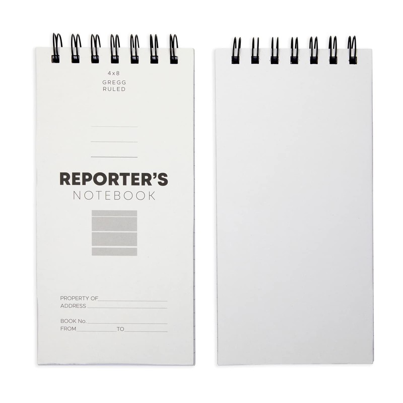 Juvale Reporters Notebook Pack - Top-Bound Notebook & Steno Pad