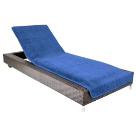 Brandsseller Protective Cover for Garden Lounger, Beach Lounger Cushion, Terry Cloth Cover, 100% cotton, approx. 75 x 200 cm.