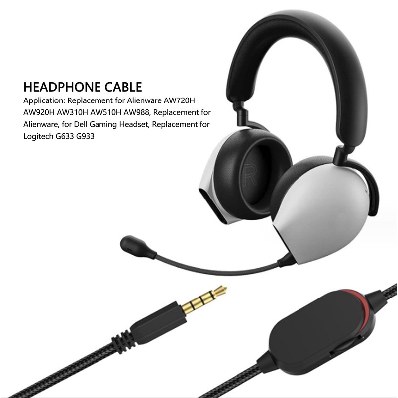 Earphone Cable 1.6m Versatile Lossless Sound Quality Earphone Wire with