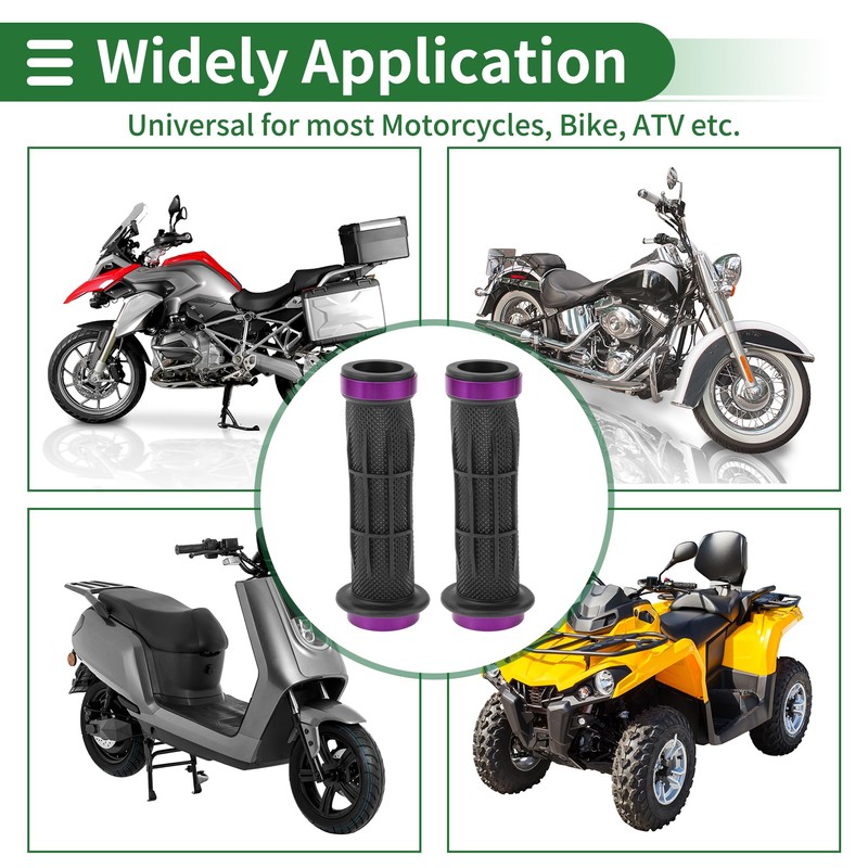 X AUTOHAUX 7/8" 22mm 15/16" 24mm Motorcycle Hand Grips Cover