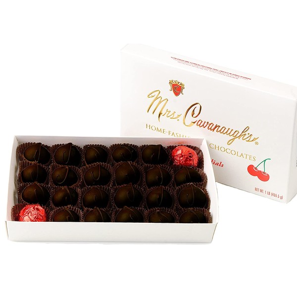 Mrs. Cavanaugh's Cherry Cordials 1-lb Dark Chocolate - Cherry Chocolates