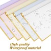 25 Sheets Flower Wrapping Paper with Ribbons and Cards, 5