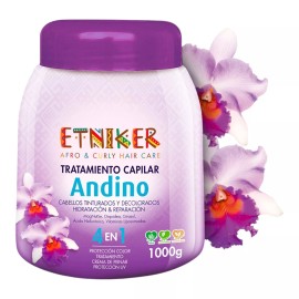 L'Mar Professional Etniker Andino 4-in-1 Hydrating & Repairing Hair Treatment for Curly, Dry,