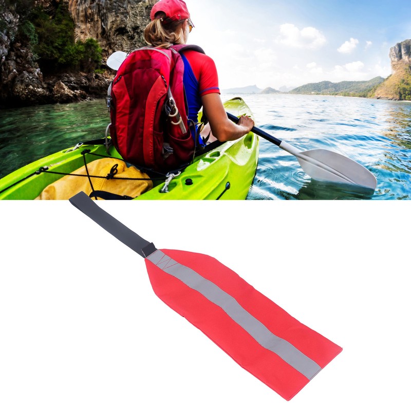 Kayak Safety Flag Multipurpose Oxford Cloth Towing Canoe Red Warning