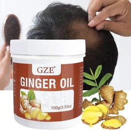 GZE Solid Ginger Oil Hair Growth Grease- Solid Hair Oil for Scalp Massage - Make Your Hair Shiny and Softer