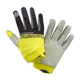 KTM Husqvarna Kids ITrack Railed MX Offroad Gloves by 100% Yellow/Gray/Black Youth Sizing 3HS21000510X (Yellow, Large)