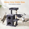 Keygarzone Multi-Level Cat Tree Tower for Large Cats with Scratching