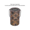 LED Solar Lantern Retro Iron Hollow Portable Warm Light Outdoor