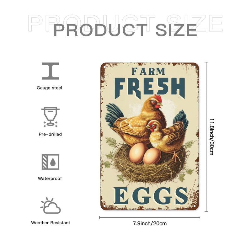 Farm Fresh Eggs, Chicken Nest