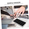 Operitacx Sewing Box Organizer Plastic Thread Storage Holder Multi-Slot Design