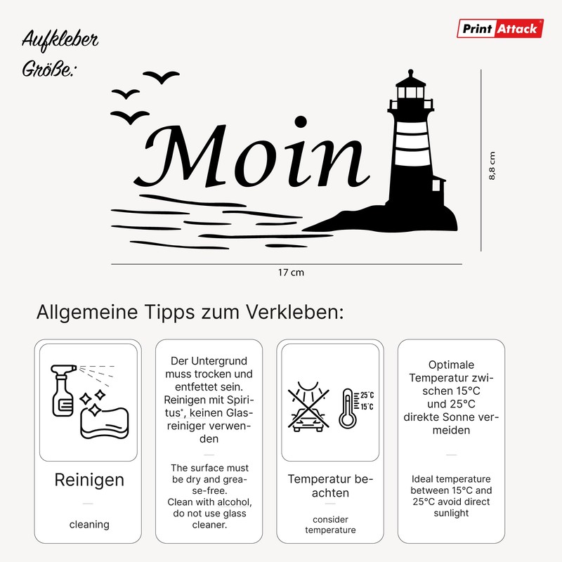 P025 MOIN Sticker Set - North Sea & Baltic Sea