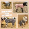 BRKURLEG Dog Bathrobe Towel Dog Drying Coat, Microfibre Fast Drying