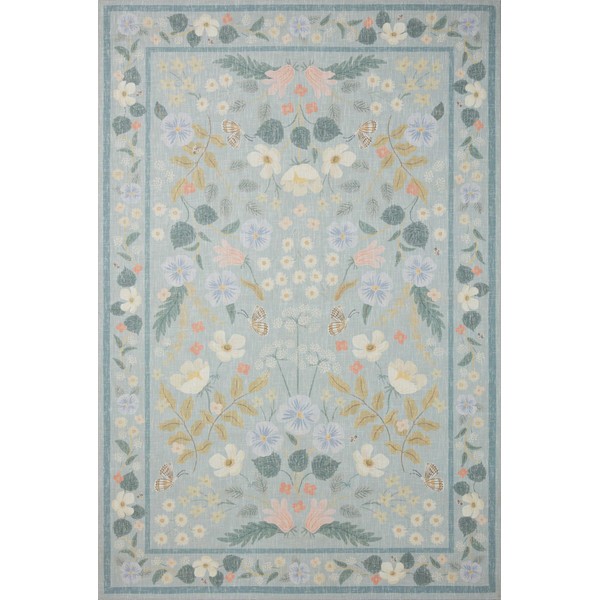 Loloi Rifle Paper Co Cotswolds Sky 2'-6" x 7'-6" Runner
