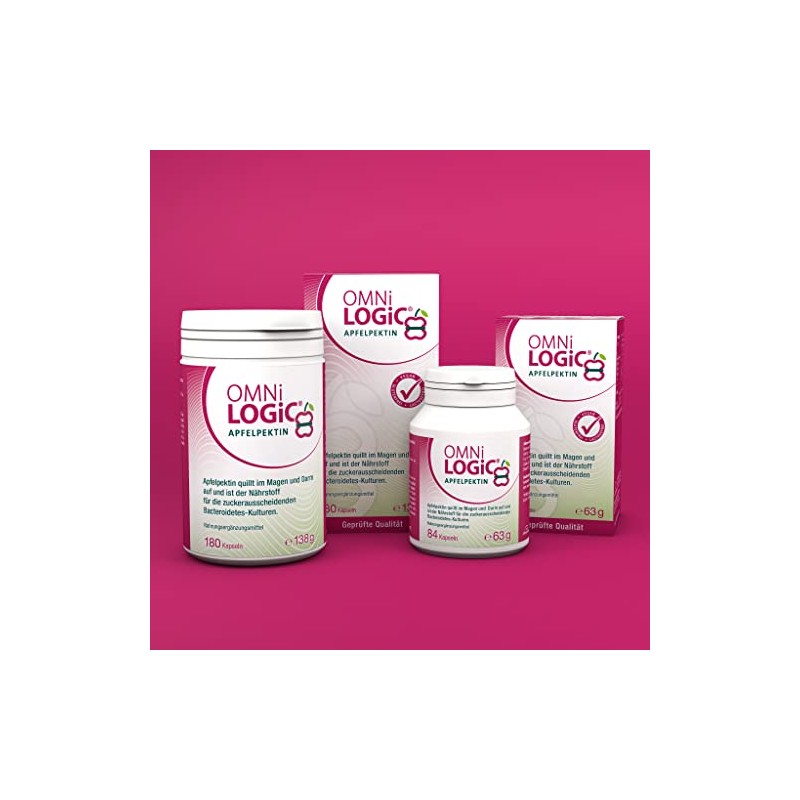 Omni Logic Apfelpektin, 180 Capsules