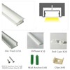 THMOOTHER Recessed LED Strip Channel Diffuser 10-Pack 6.56FT,23.5X7MM LED Tape