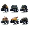 DINOBROS Dinosaur Toy Pull Back Cars 6 Pack Dinosaur Boy