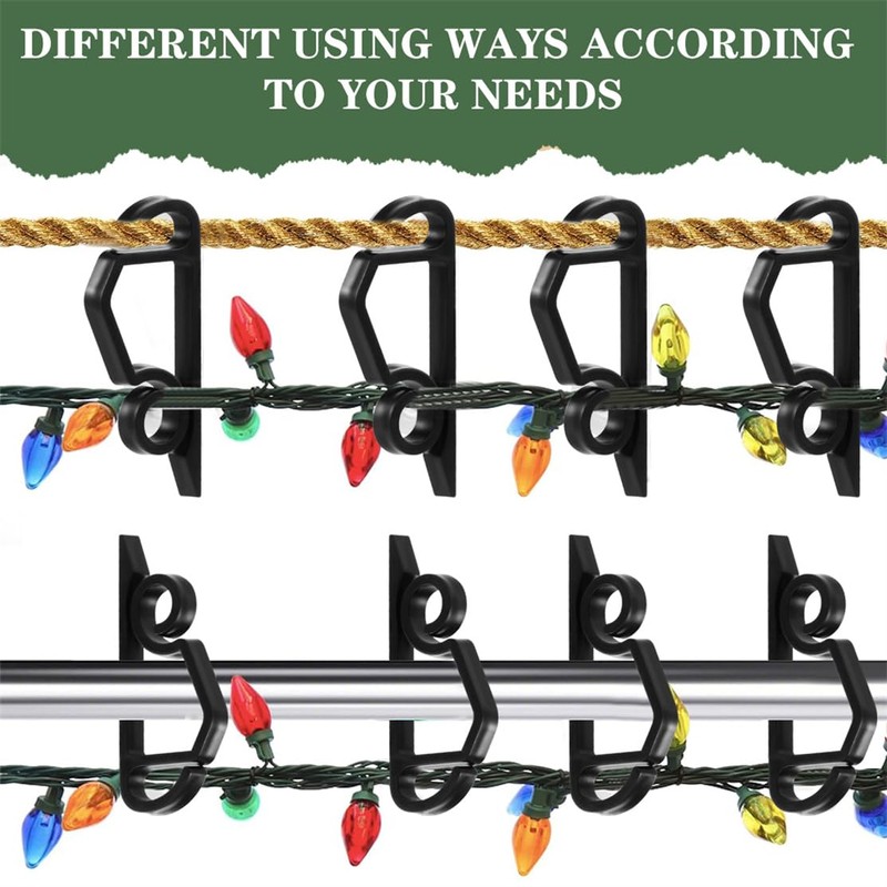 XIZAO Gutter Hooks Outdoor Light Clips Plastic Lights Hanger Hooks
