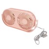 Double Fan USB Charging Fast Heat Dissipation 360° Rotation Double