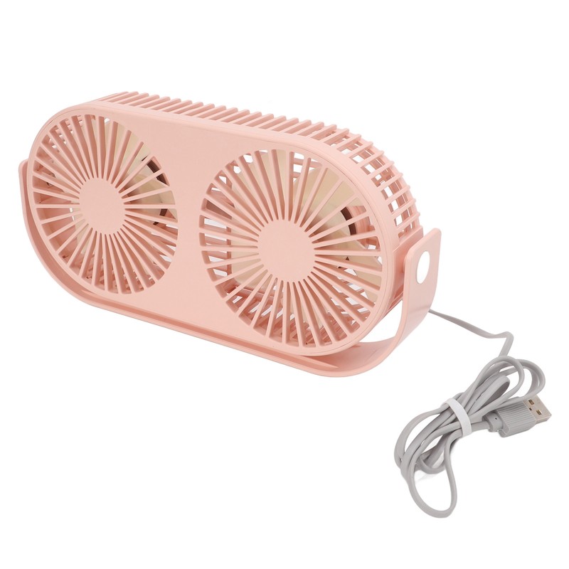 Double Fan USB Charging Fast Heat Dissipation 360° Rotation Double