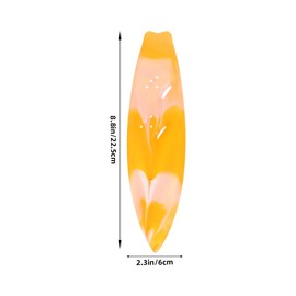 Milisten Mini Surfboard Model Set 3 Vibrant Colors Plastic Decorations for Boys and Girls Teens Christmas Decorations