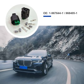 ECSiNG 5 Sets 2 Pin Temperature Sensor Connector 1-967644-1 968405-1 2 Pin Female Connectors with Female Terminals & Seals Female Connector Sensor Plug Kit