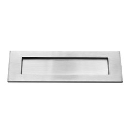 Infinity Decor Victorian Style 10” 250mm Sprung Postal Box Letter Plate in Satin Chrome Ideal for Internal and External Doors 