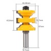 3Pcs Router Bit Set, Door Frame Woodworking Wood Cutter One-Step