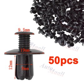 automaall 50x Fit For Hyundai Santa Fe Tucson Kia Universal Push Clip Retainer 86590-28000