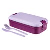 Curver Besteck Lunchbox, Plastik, lila, 23.5 x 13.5 x 6.3