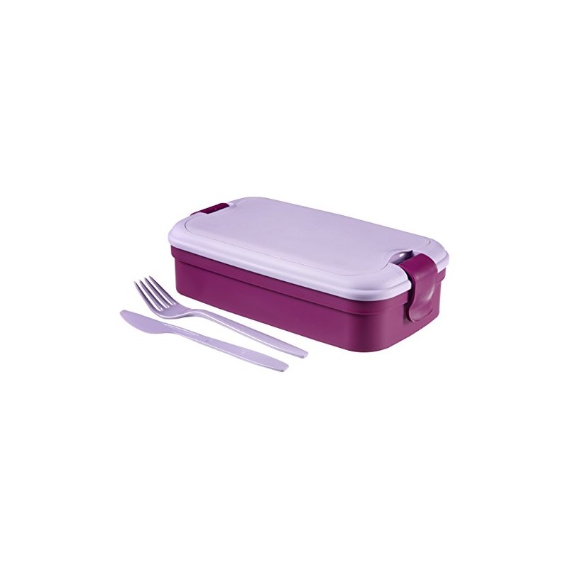 Curver Besteck Lunchbox, Plastik, lila, 23.5 x 13.5 x 6.3