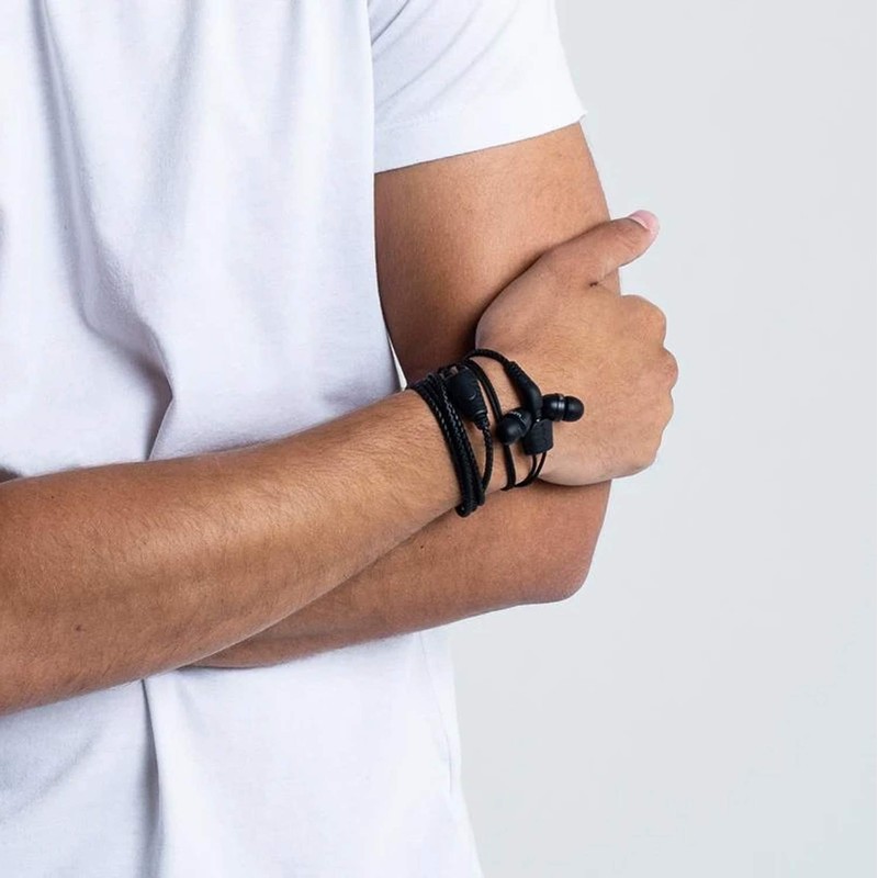 Wraps WRAPSLBLK-V15M Midbass In-Ear-Kopfhörer Leder braun