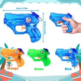 3 pcs Mini Water Gun for Kids Toddler, Small Children's Multi-Color Water Gun Toy,Small Water Pistol Blaster Toys,Summer Squirt Soaker Fighting Beach Pool Toys