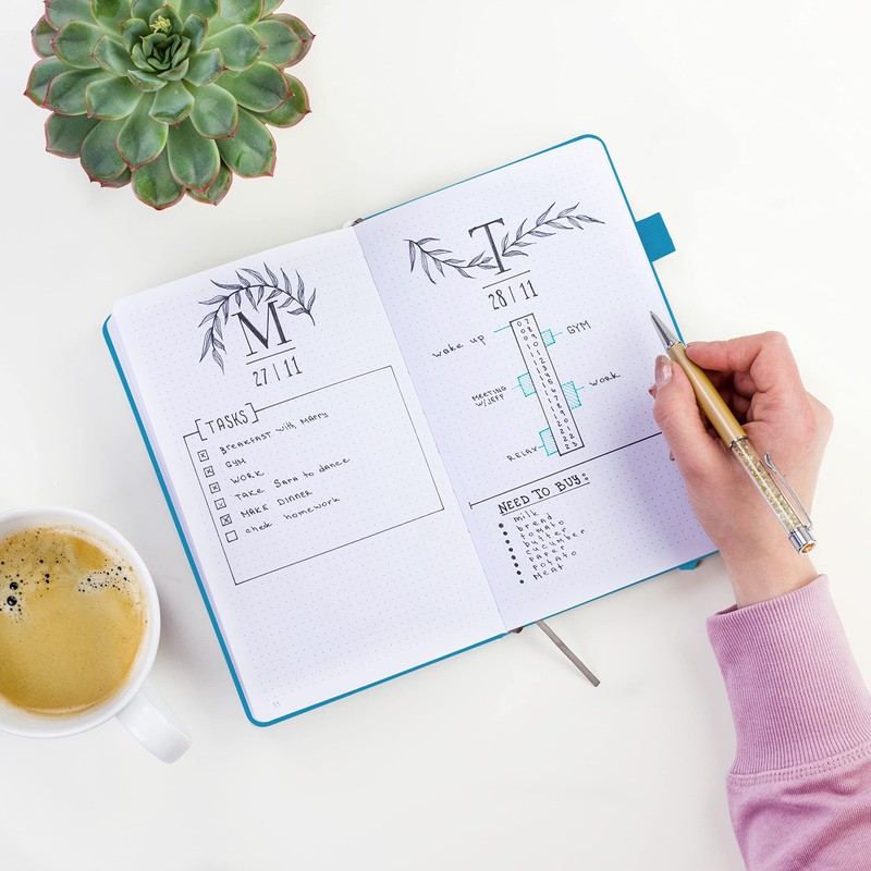 Clever Fox Dotted Notebook – Dot Grid Bullet Numbered Pages