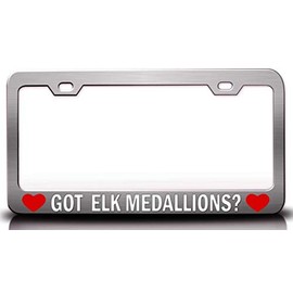 Custom Brother - GOT ELK Medallions? Food Vegetable Fruit Metal Car SUV Truck License Plate Frame Ch j29