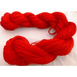 Cherry Red Cashmere Blend Fingering Weight Crochet/Sock Knitting Yarn