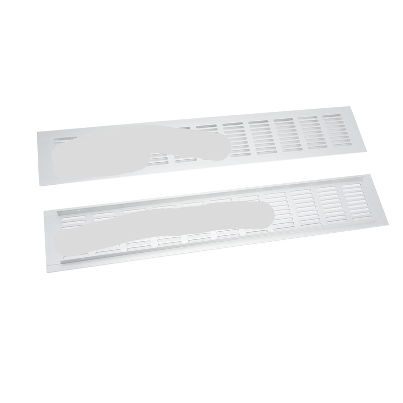 2 Pcs Air Vent Ventilation Grille Aluminium Alloy Rectangular Vent