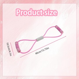 SSKHE Stylish Fitness Resistance Band Set Pink and Purple Chest Expander Yoga Gym Fitness Pulling Rope Precision Stretch StrengthTraining for Shoulder and Arm Muscles Arm Figure 8 Elastic Design，2pcs